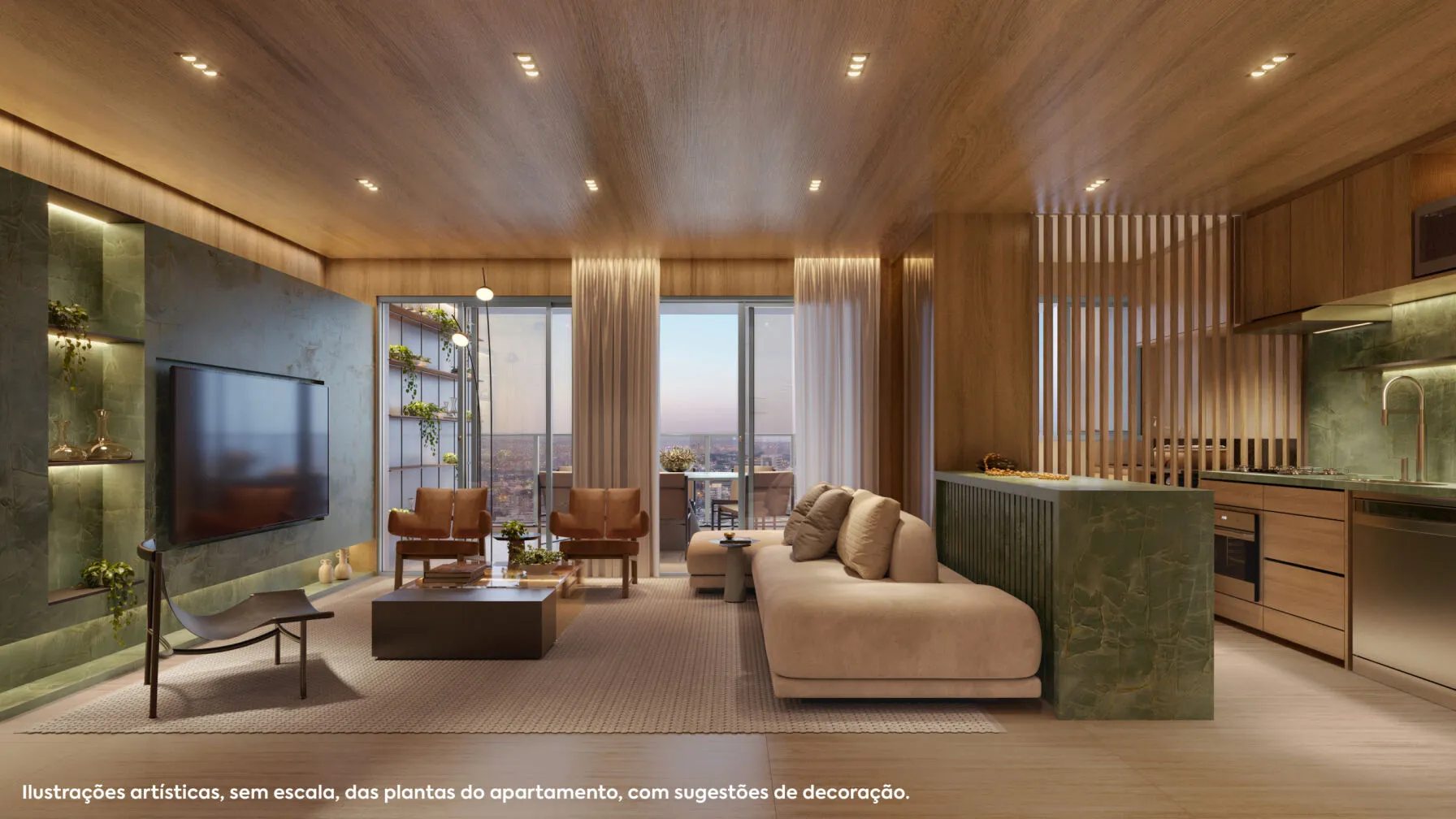 Living Ampliado 100m² - Living